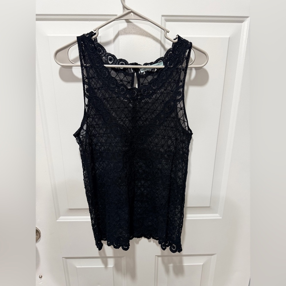 Maurices Black Lace Top